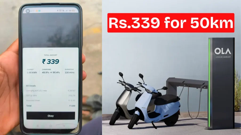 Ola Electric’s Hypercharge Criticized: Rs.339 for 50km, Limited Range