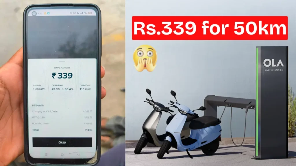 Ola Electric’s Hypercharge Criticized: Rs.339 for 50km, Limited Range