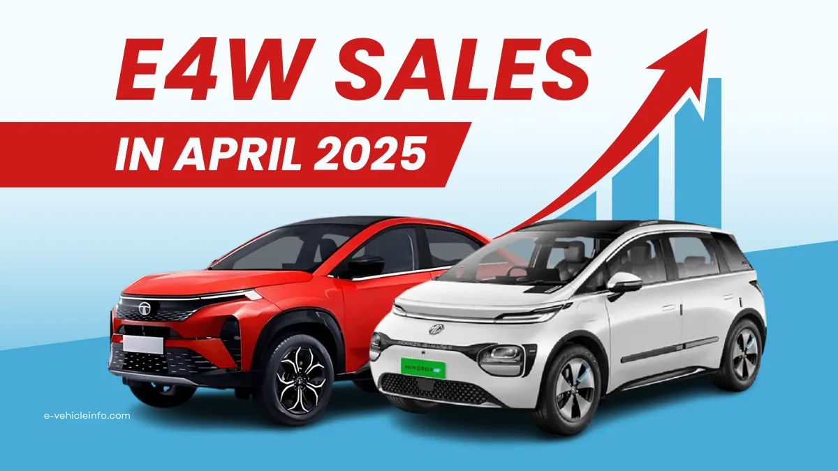 Electric Four-wheeler Sales Data in April 2025