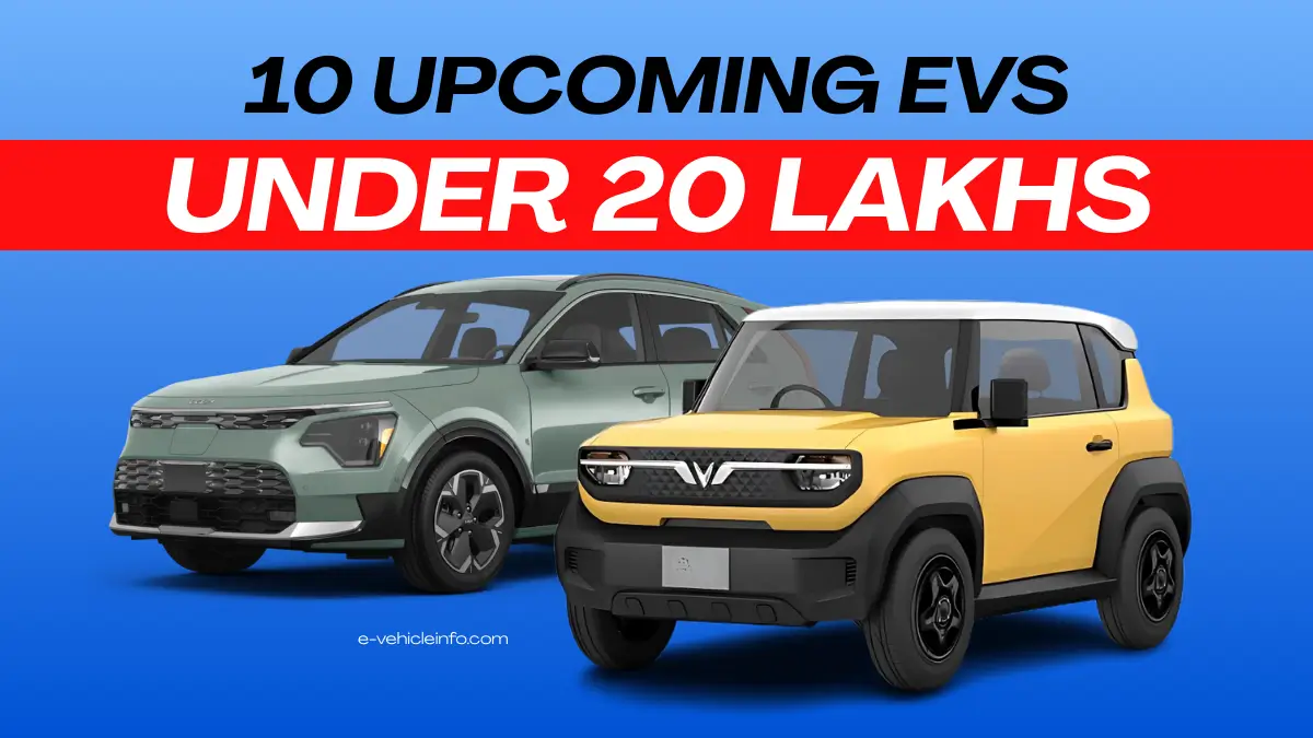 Top 10 Upcoming Electric cars in India under 20 lakhs