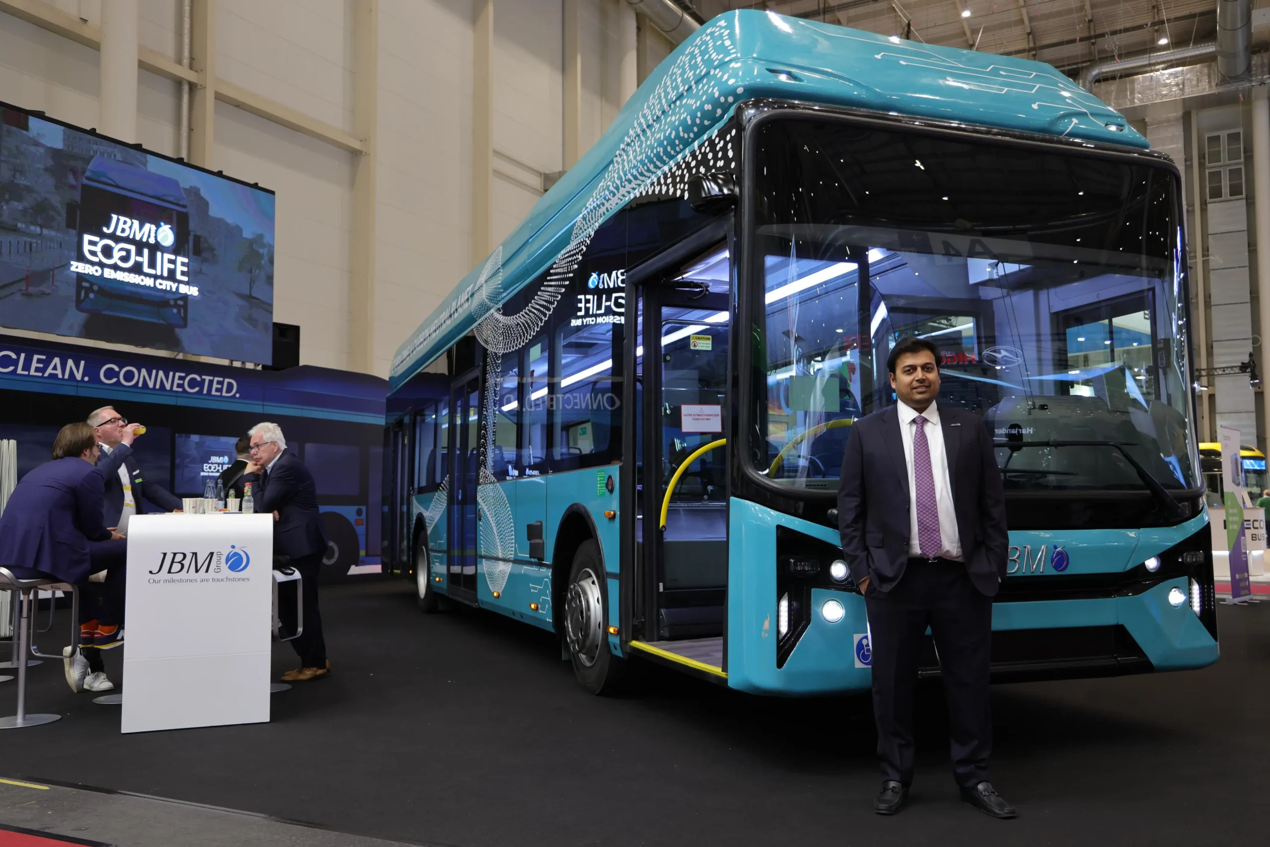 Jbm auto 1 scaled India's JBM launches ECOLIFE - A Next-gen Electric City Bus in Europe https://e-vehicleinfo.com/jbm-launches-ecolife-electric-bus-in-europe/