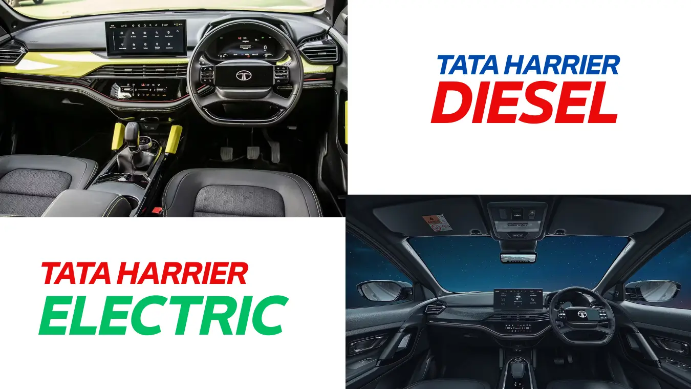 Tata Harrier EV vs Tata Harrier Diesel: Which One Should You Buy? 6 Tata Harrier EV vs Tata Harrier Diesel interior