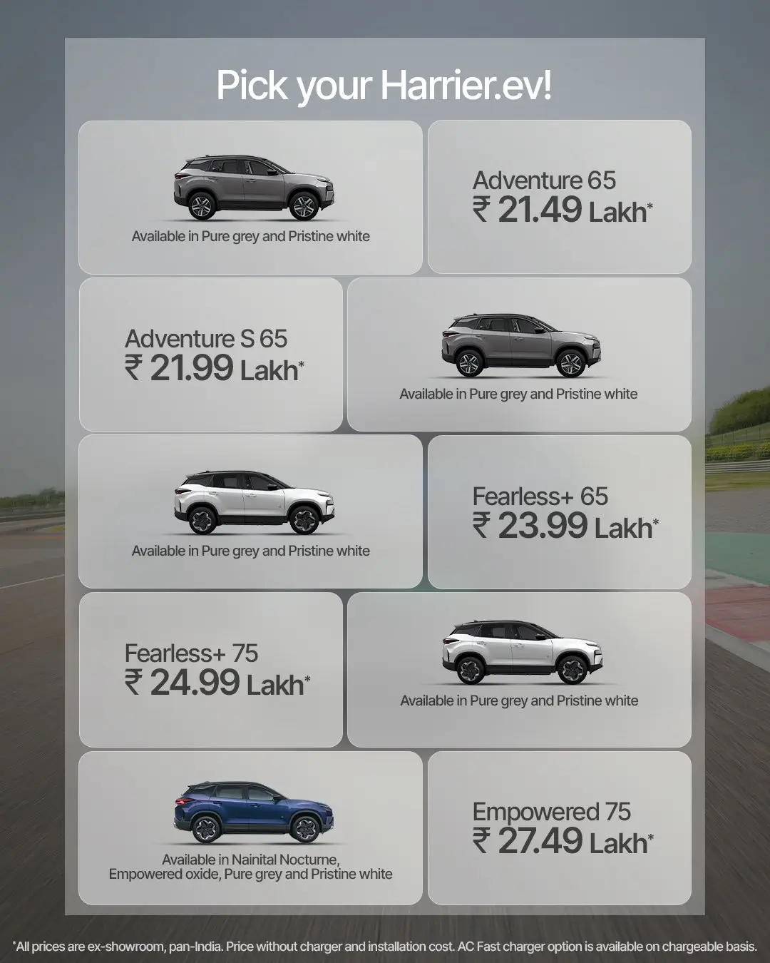 Tata motors today have announced introductory prices for RWD