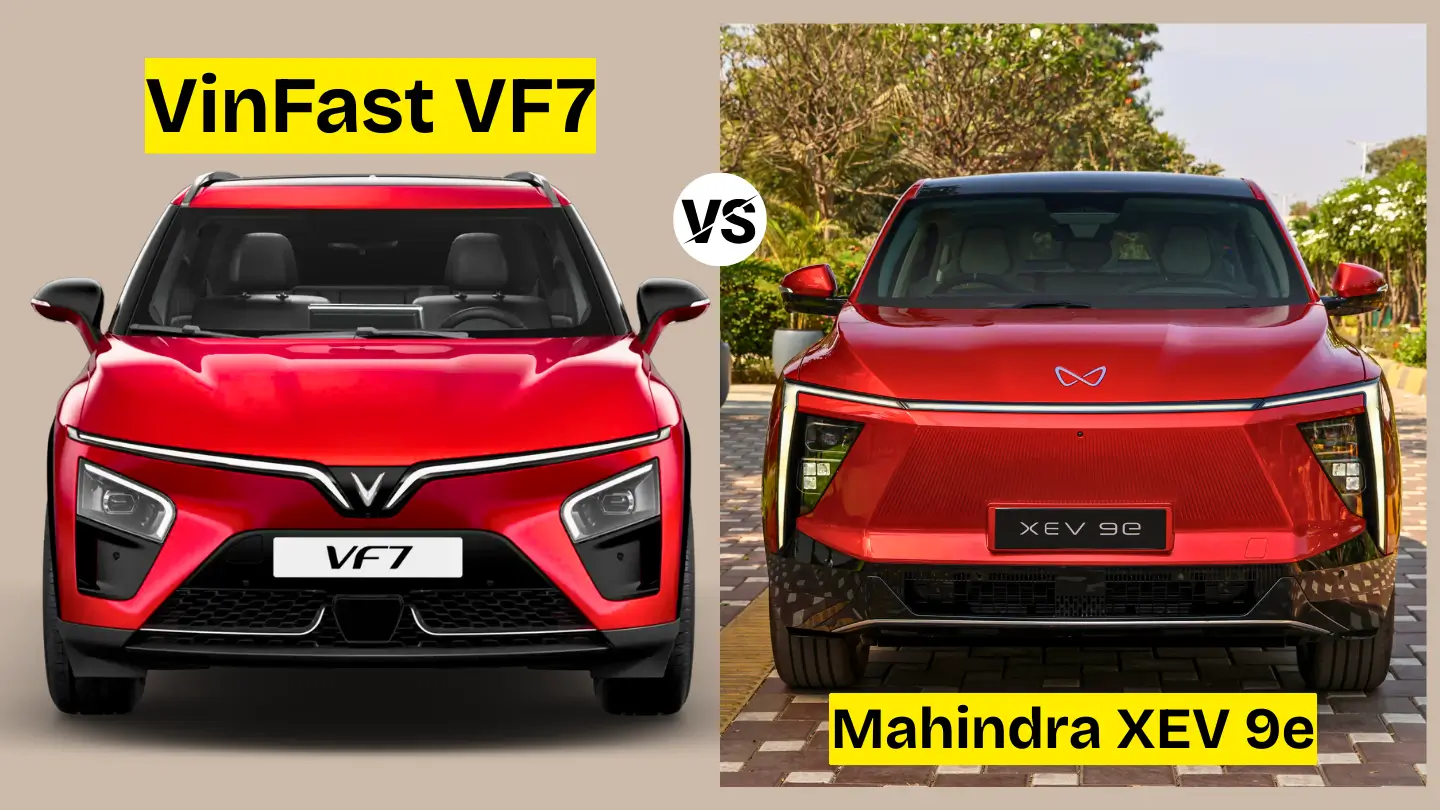 The electric SUV segment in India is heating up fast, with both domestic giants and global players offering compelling new models. In this in-depth comparison, I take a closer look at two very different contenders: the homegrown Mahindra XEV 9e and the VinFast VF7, a Vietnamese newcomer making waves with its premium positioning. Whether you're after value, performance, or future-forward tech, this article will help you choose the right electric SUV based on real-world needs. Quick Overview: Key Differences Feature Mahindra XEV 9e VinFast VF7 Starting Price ₹21.90 lakh ₹25-50 lakh (expected) Availability On sale now Deliveries from Sept 2025 Powertrain Options RWD, 59kWh/79kWh battery FWD and AWD, 70.8-75.3kWh battery 0-100 kmph (Top Variant) 6.8 sec 5.8 sec (AWD variant) Safety Rating 5-star Bharat NCAP (32/32) Not yet tested Infotainment 43" Triple Display w/ Snapdragon 8295 12.9" Touchscreen + HUD Unique Features AR HUD, 16-speaker audio, AI driver monitor HUD-only, OTA updates Design & Dimensions Mahindra XEV 9e: Coupe-SUV Boldness Mahindra's XEV 9e breaks from its conservative past with a coupe-style silhouette and aggressive detailing. It's imposing at 4,789mm long and sits high with 207mm ground clearance. The LED DRLs, flush door handles, and 19-inch alloys offer serious street presence. VinFast VF7: Italian Flair The VF7, designed by Torino Design, opts for a more traditional SUV form. While it’s shorter (4,545mm), the longer wheelbase (2,840mm) hints at superior rear legroom. It wears its V-shaped DRLs and bird-wing lights with pride, but is less radical than the Mahindra. Performance & Powertrain XEV 9e: Smooth and Swift Built on the INGLO EV platform, the XEV 9e offers: 59kWh: 231PS, 380Nm, 0-100 in ~8s, 400-450km real range 79kWh: 286PS, 380Nm, 0-100 in 6.8s, 500-550km real range The RWD layout and 4-level regen braking deliver an engaging, efficient drive. VF7: AWD Advantage VinFast offers: Eco (FWD): 204hp, 310Nm, 0-100 in 9.5s Plus (AWD): 354hp, 500Nm, 0-100 in 5.8s Battery size ranges from 70.8-75.3kWh. While quicker in the AWD version, India-specific tuning is yet to be seen. Cabin Tech & Features Mahindra XEV 9e: Segment-Breaking Tech This is where Mahindra flexes real muscle: 43" display (three 12.3" screens) Qualcomm Snapdragon 8295 chipset Alexa voice integration Harman Kardon 16-speaker audio (Dolby Atmos) OTA updates, auto park assist, fatigue monitoring VinFast VF7: Minimalist and Modern VinFast offers a clean layout with HUD replacing traditional dials: 12.9" touchscreen Wireless CarPlay/Android Auto 360-degree camera, OTA updates Alexa voice integration Safety Systems Mahindra: India-Calibrated ADAS Bharat NCAP awarded the XEV 9e a perfect 32/32 for adult protection and 45/49 for children. ADAS Level 2+ with five radars and a high-res camera is tuned for India: Adaptive cruise with traffic jam assist Auto emergency braking (front & reverse) Lane centering, blind spot monitor 7 airbags (top variants), 360 camera with live view VinFast: Comprehensive, But Untested The VF7 packs a full ADAS suite (22 functions), but no Indian test results yet. Standard features include: Adaptive cruise control Lane keep & centering Auto emergency braking Blind spot, rear cross-traffic alert Charging & Infrastructure Mahindra XEV 9e DC Fast Charging (up to 175kW): 20-80% in 20 mins (79kWh) AC Charging: 7.2kW/11.2kW home charger options Integrated charging support, charger cost from ₹50,000 VinFast VF7 DC Fast Charging (150kW): 20-80% in ~30 mins AC Charging: 7.2kW standard Indian charging roadmap yet to be fully revealed Pricing & Market Position Mahindra XEV 9e Variant Battery Price (₹ lakh) Key Features Pack One 59kWh 21.90 Entry variant, steel wheels Pack Two 59/79kWh 24.90/26.50 Panoramic sunroof, ADAS Pack Three Select 59kWh 27.90 7 airbags, adaptive suspension Pack Three 79kWh 30.50 Full feature set, AR HUD VinFast VF7 (Expected) VF7 Eco FWD: ₹25-30 lakh VF7 Plus AWD: Up to ₹50 lakh Targeting premium buyers, the VF7 competes with Hyundai Ioniq 5, BYD Atto 3, and upcoming Kia EV5. Interior Comfort & Space XEV 9e Leatherette upholstery Ventilated front seats Dual-zone climate Boss mode with extended rear legroom 663-litre boot VF7 Vegan leather interior Reclinable rear seats Dual-zone climate 537-litre boot (expandable to 1,537L) Availability & Service Mahindra XEV 9e On sale now across India Over 6,500 units delivered 300+ EV-ready dealers 8-year battery warranty VinFast VF7 Deliveries from Sept 2025 Pre-bookings open (token: ₹21,000) 35 dealerships planned by Dec 2025 10-year vehicle + lifetime battery warranty (1st owner) Final Verdict: Which One to Buy? Choose the Mahindra XEV 9e if you want: Immediate delivery and nationwide service India-specific tuning and ADAS Better pricing-to-features ratio Proven brand trust and support Pick the VinFast VF7 if you prioritize: AWD performance and premium image Futuristic design with European flair Strong warranty coverage Willingness to wait for a newer entrant Expert Insight From an Indian buyer’s standpoint, the XEV 9e checks more boxes today. It’s available, affordable, and loaded with class-leading tech. The VF7 is promising, but until we get real-world reviews and service data, it’s best suited for early adopters seeking exclusivity. Either way, these are exciting times for India’s electric mobility landscape.