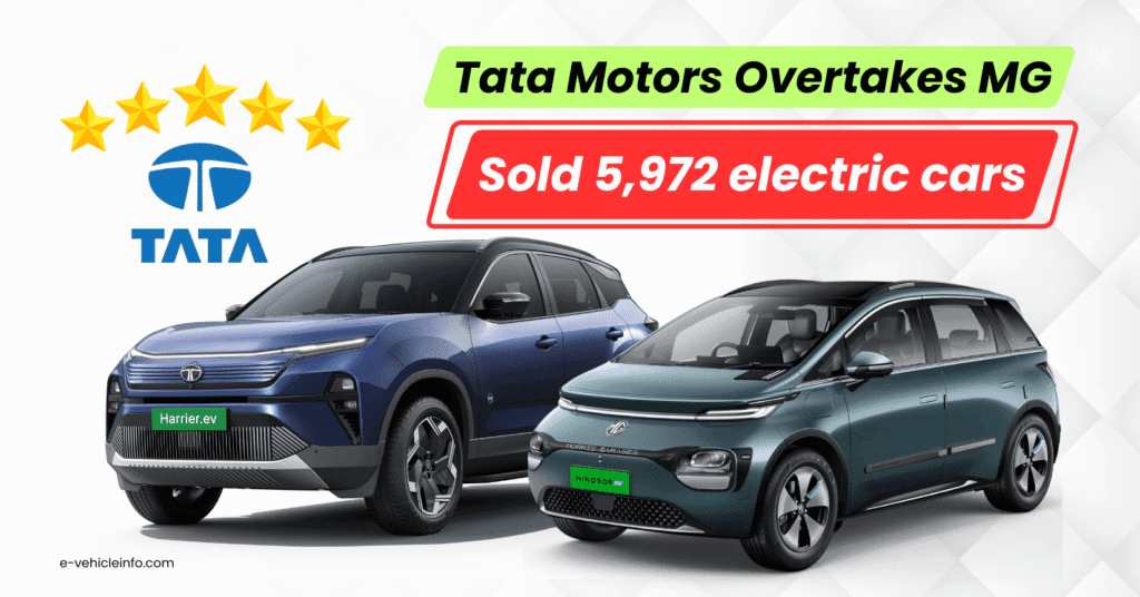 Tata Motors Overtakes MG in Electric Car Sales (1)