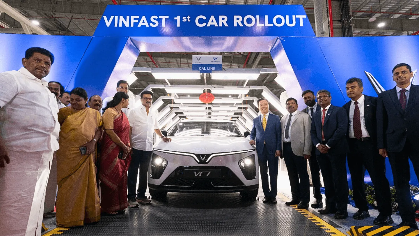 VinFast officially inaugurated its electric vehicle (EV) assembly plant at the SIPCOT Industrial Park in Thoothukudi, Tamil Nadu.