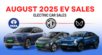 August 2025 Electric Car Sales in India – Top 10 Electric Four-Wheeler Companies