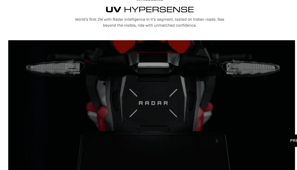 UV HyperSense – Radar Intelligence for Riders