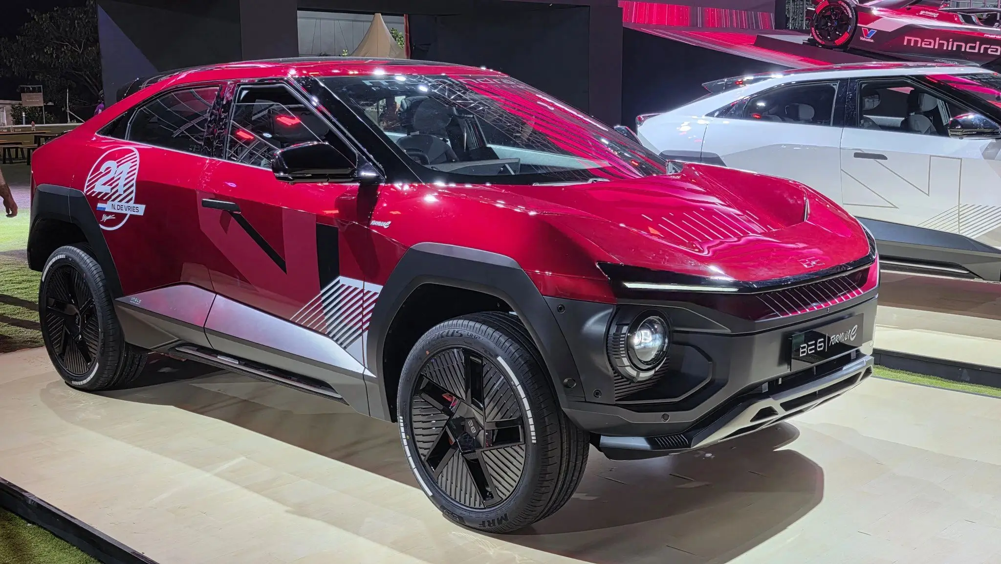 Mahindra BE 6 Formula E Edition red